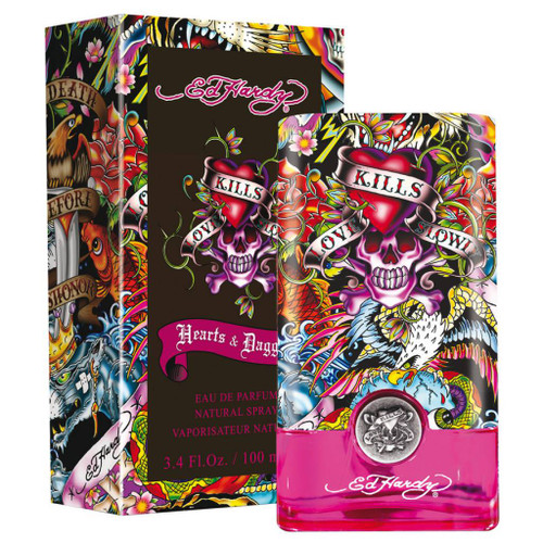 ED HARDY HEARTS & DAGGERS 3.4 EAU DE PARFUM SPRAY FOR WOMEN ED HARDY HEARTS & DAGGERS 3.4 EAU DE PARFUM SPRAY FOR WOMEN