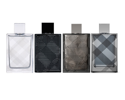 BURBERRY BRIT 4 PCS MINI SET FOR MEN: BRIT SPLASH 0.17 OZ EAU DE TOILETTE+ BRIT RHYTHM 0.17 OZ EAU DE TOILETTE + BRIT RHYTHM INTENSE 0.17 OZ EAU DE TOILETTE + BRIT 0.16 OZ EAU DE TOILETTE