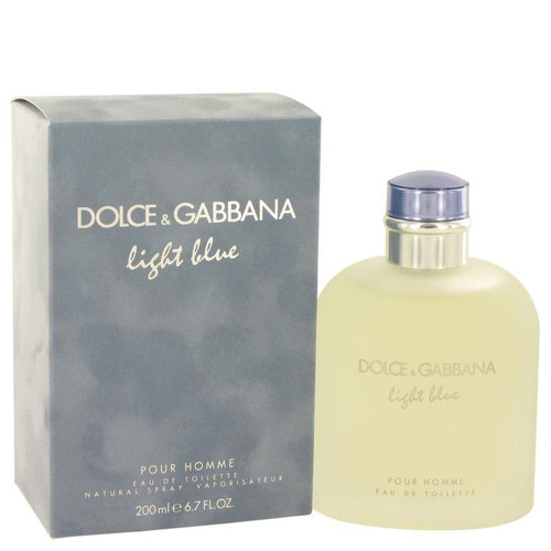 DOLCE & GABBANA LIGHT BLUE 6.7 EAU DE TOILETTE SPRAY FOR MEN.