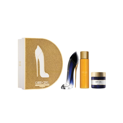 CAROLINA HERRERA GOOD GIRL LEGERE 3 PCS SET: 2.7 EAU DE PARFUM SPRAY + 3.4 BODY CREAM + 3.4 BODY OIL