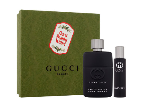 GUCCI GUILTY 2 PCS SET FOR MEN: 1.6 EAU DE PARFUM SPRAY + 0.5 EAU DE PARFUM SPRAY