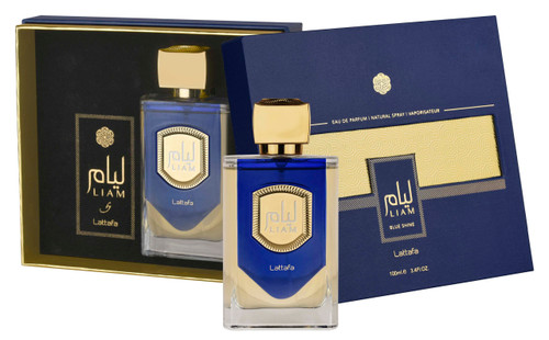 LATTAFA LIAM BLUE SHINE 3.4 EAU DE PARFUM SPRAY LATTAFA LIAM BLUE SHINE 3.4 EAU DE PARFUM SPRAY