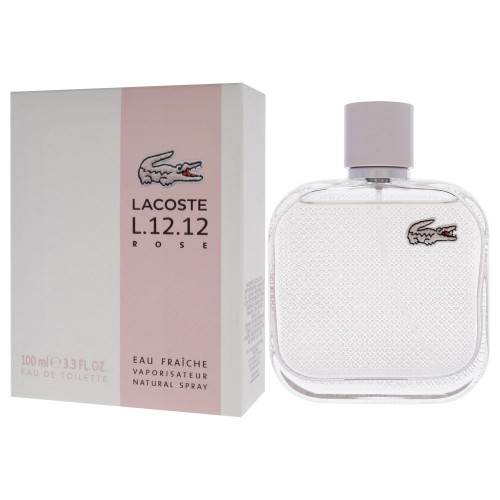 LACOSTE L.12.12 ROSE EAU FRAICHE 3.3 EAU DE TOILETTE SPRAY FOR WOMEN LACOSTE L.12.12 ROSE EAU FRAICHE 3.3 EAU DE TOILETTE SPRAY FOR WOMEN