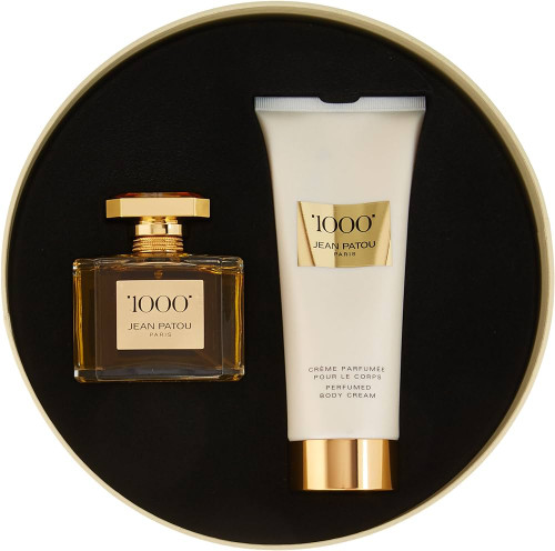 JEAN PATOU 1000 2 PCS SET FOR WOMEN: 2.5 EAU DE PARFUM SPRAY + 6.7 BODY CREAM JEAN PATOU 1000 2 PCS SET FOR WOMEN: 2.5 EAU DE PARFUM SPRAY + 6.7 BODY CREAM