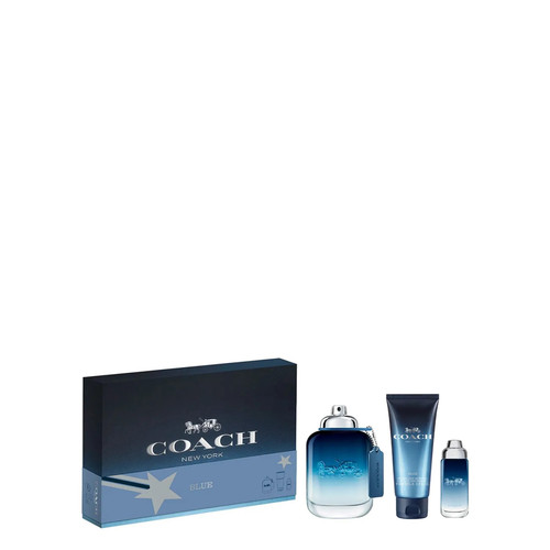 COACH BLUE 3 PCS SET FOR MEN: 3.4 EAU DE TOILETTE SPRAY + 0.5 EAU DE TOILETTE SPRAY + 3.3 SHOWER GEL COACH BLUE 3 PCS SET FOR MEN: 3.4 EAU DE TOILETTE SPRAY + 0.5 EAU DE TOILETTE SPRAY + 3.3 SHOWER GEL