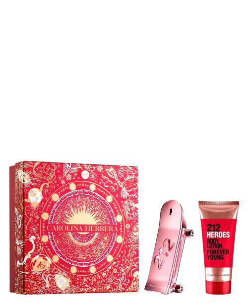 CAROLINA HERRERA 212 HEROES 2 PCS SET FOR WOMEN: 2.7 EAU DE PARFUM SPRAY + 3.4 BODY LOTION CAROLINA HERRERA 212 HEROES 2 PCS SET FOR WOMEN: 2.7 EAU DE PARFUM SPRAY + 3.4 BODY LOTION