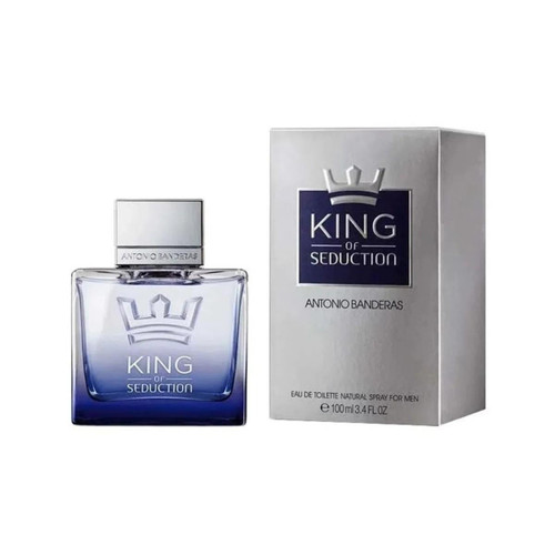 ANTONIO BANDERAS KING OF SEDUCTION 3.4 EAU DE TOILETTE SPRAY FOR MEN.