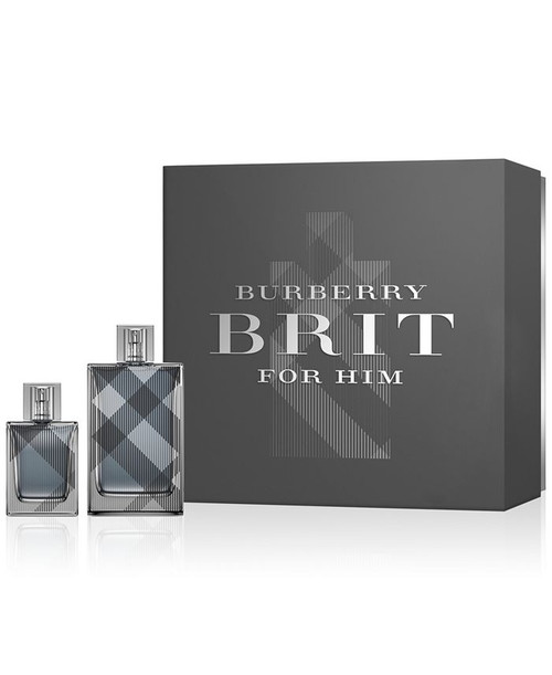 BURBERRY BRIT 2 PCS SET FOR MEN: 3.3 EAU DE TOILETTE SPRAY + 1 OZ EAU DE TOILETTE SPRAY