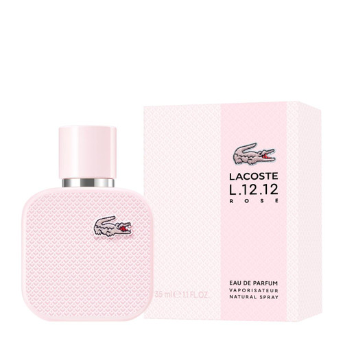 LACOSTE L.12.12 ROSE 1.18 EAU DE PARFUM SPRAY FOR WOMEN