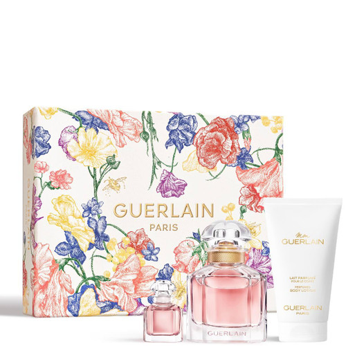 GUERLAIN MON GUERLAIN 3 PCS SET FOR WOMEN: 1.7 EAU DE PARFUM SPRAY + 0.17 EAU DE PARFUM + 2.5 BODY LOTION