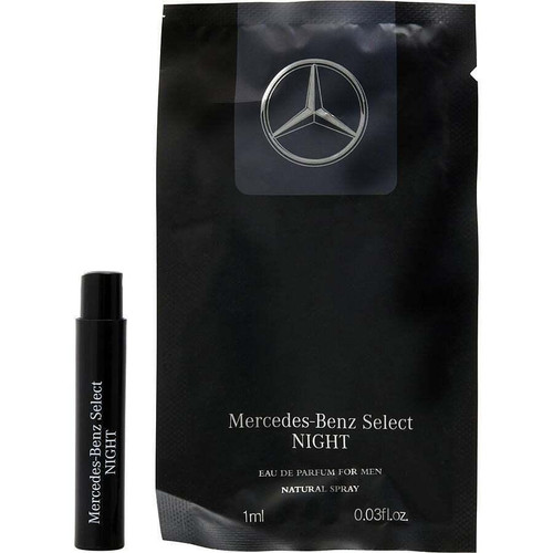 MERCEDES-BENZ SELECT NIGHT 0.03 EAU DE PARFUM SPRAY VIAL FOR MEN MERCEDES-BENZ SELECT NIGHT 0.03 EAU DE PARFUM SPRAY VIAL FOR MEN