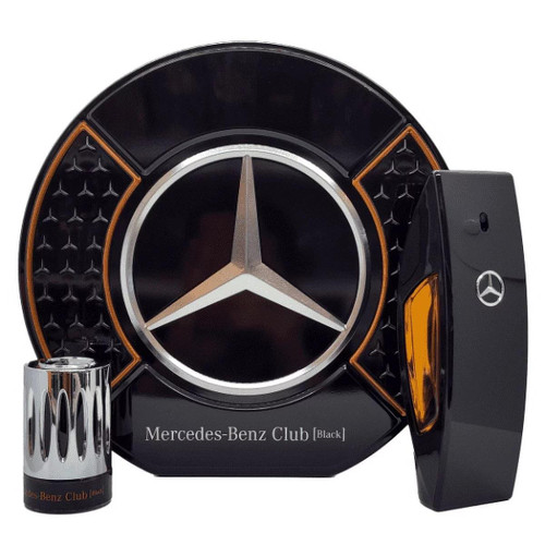 MERCEDES-BENZ CLUB BLACK 2 PCS SET FOR MEN: 3.4 EAU DE TOILETTE SPRAY + 0.67 EAU DE TOILETTE SPRAY