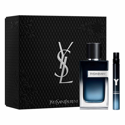 YSL Y 2 PCS SET FOR MEN: 3.4 EAU DE PARFUM SPRAY + 0.34 EAU DE PARFUM SPRAY