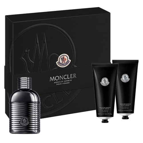 MONCLER POUR HOMME SUNRISE 3 PCS SET: 3.4 EAU DE PARFUM SPRAY + 2* 3.4 SHOWER GEL MONCLER POUR HOMME SUNRISE 3 PCS SET: 3.4 EAU DE PARFUM SPRAY + 2* 3.4 SHOWER GEL