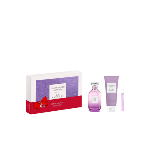 COACH DREAMS MOONLIGHT 3 PCS SET FOR WOMEN: 3 OZ EAU DE PARFUM SPRAY + 3.4 BODY LOTION + 0.25 EAU DE PARFUM SPRAY