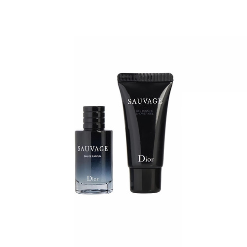 SAUVAGE 2 PCS MINI SET FOR MEN: 10 ML EAU DE PARFUM + 0.67 SHOWER GEL