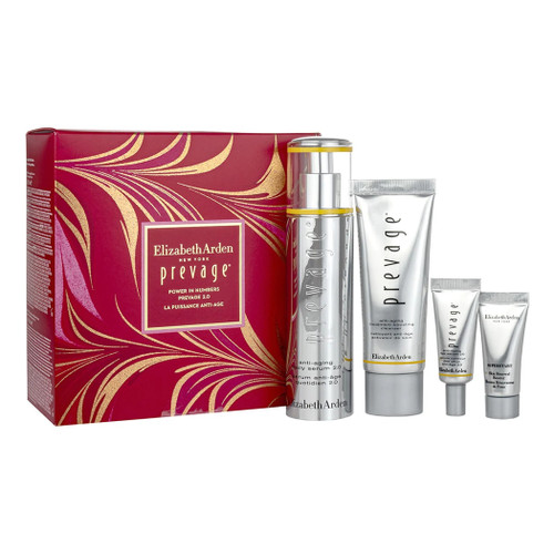 ELIZABETH ARDEN PREVAGE 2.0 SKINCARE 4 PCS SET: 1.7 DAILY SERUM + 0.17 EYE SERUM + 1.7 CLEANSER + 0.17 SKIN RENEWAL BOOSTER
