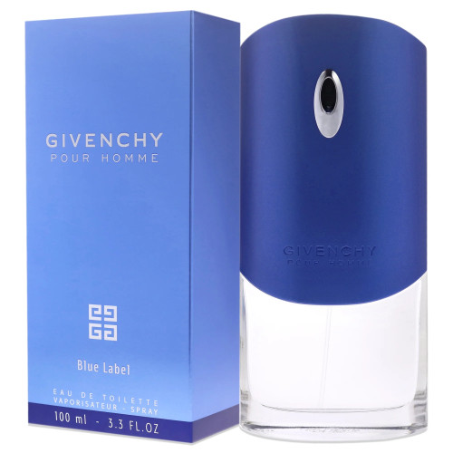 GIVENCHY POUR HOMME BLUE LABEL 3.4 EAU DE TOILETTE SPRAY
