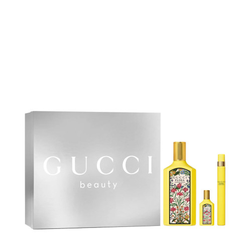GUCCI FLORA GORGEOUS ORCHID 3 PCS SET FOR WOMEN: 3.3 EAU DE PARFUM SPRAY + 5 ML EAU DE PARFUM MINI + 0.33 EAU DE PARFUM SPRAY