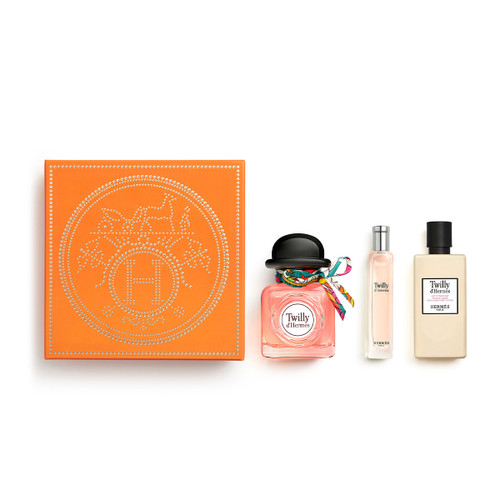 HERMES TWILLY D'HERMES 3 PCS SET: 2.87 EAU DE PARFUM SPRAY + 0.5 EAU DE PARFUM SPRAY + 2.7 BODY LOTION