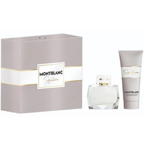 MONT BLANC SIGNATURE 2 PCS SET FOR WOMEN: 1.7 EAU DE PARFUM SPRAY + 3.3 BODY LOTION