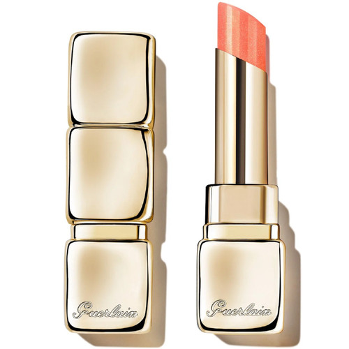 GUERLAIN KISSKISS BEE GLOW 0.11 LIPSTICK BALM #389 PEARLY PEACH