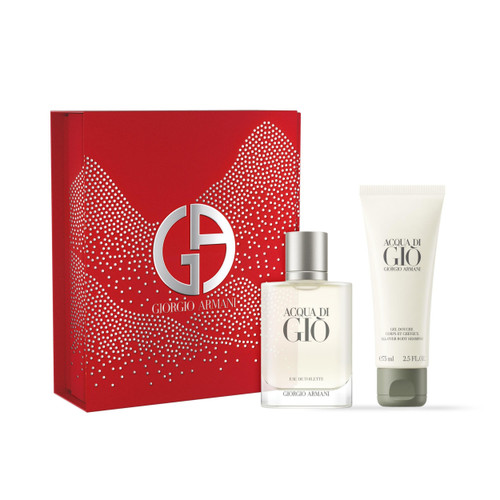 ACQUA DI GIO 2 PCS SET FOR MEN: 1.6 EAU DE TOILETTE SPRAY + 2.5 BODY SHAMPOO