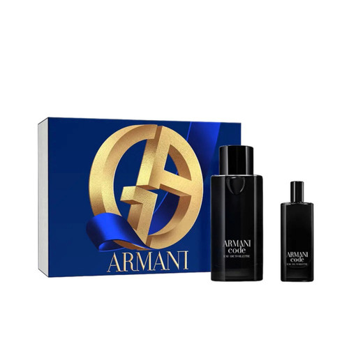 ARMANI CODE 2 PCS SET FOR MEN: 4.2 EAU DE TOILETTE SPRAY + 0.5 EAU DE TOILETTE SPRAY ARMANI CODE 2 PCS SET FOR MEN: 4.2 EAU DE TOILETTE SPRAY + 0.5 EAU DE TOILETTE SPRAY
