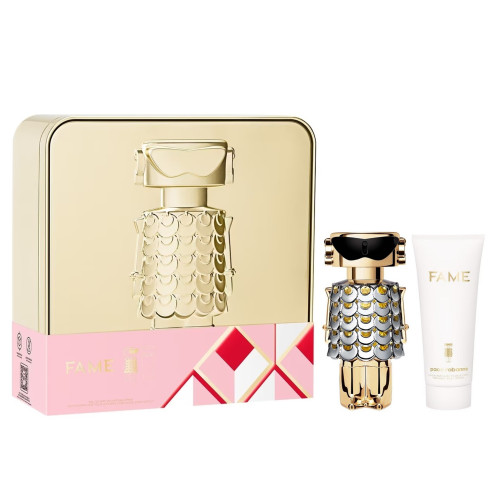 PACO RABANNE FAME 2 PCS SET FOR WOMEN: 1.7 EAU DE PARFUM SPRAY + 2.5 BODY LOTION.