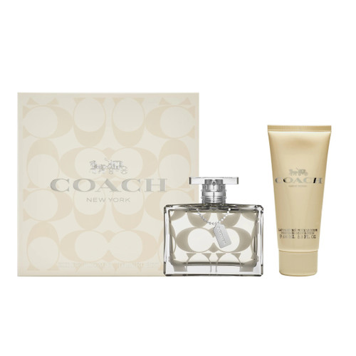 COACH SIGNATURE 2 PCS SET FOR WOMEN: 1 OZ EAU DE PARFUM SPRAY + 3.3 BODY LOTION