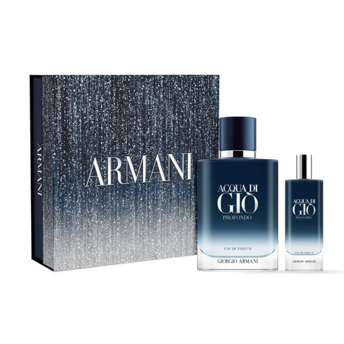 ACQUA DI GIO PROFONDO 2 PCS SET FOR MEN: 3.3 EAU DE PARFUM SPRAY + 0.5 EAU DE PARFUM SPRAY