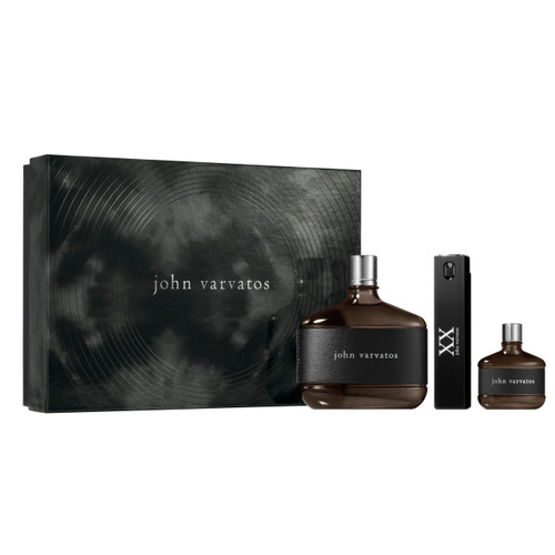 JOHN VARVATOS HERITAGE 3 PCS SET FOR MEN: 4.2 EAU DE TOILETTE SPRAY + 15 ML EAU DE TOILETTE SPRAY MINI + XX 0.57 EAU DE TOILETTE SPRAY