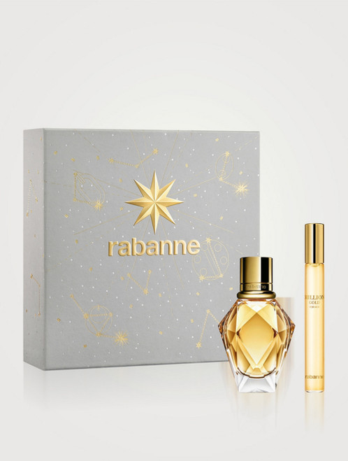 PACO RABANNE MILLION GOLD 2 PCS SET FOR WOMEN: 1 OZ EAU DE PARFUM SPRAY + 0.33 EAU DE PARFUM SPRAY