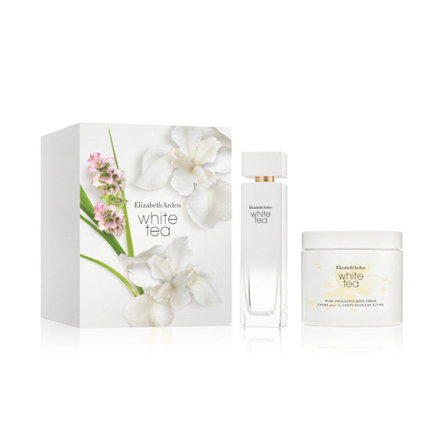 WHITE TEA 2 PCS SET FOR WOMEN: 3.3 EAU DE TOILETTE SPRAY + 13.5 PURE INDULGENCE BODY CREAM