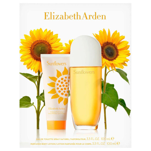 SUNFLOWERS 2 PCS SET FOR WOMEN: 3.3 EAU DE TOILETTE SPRAY + 3.3 PERFUMED BODY LOTION