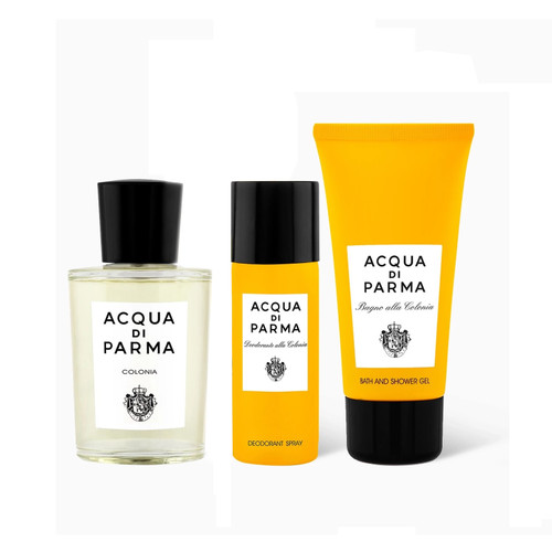 ACQUA DI PARMA COLONIA 3 PCS SET: 3.4 EAU DE PARFUM SPRAY + 1.7 DEODORANT SPRAY + 2.5 SHOWER GEL