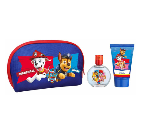 DISNEY PAW PATROL 3 PCS SET: 1.7 EAU DE TOILETTE SPRAY + 3.4 SHOWER GEL + TOILETRY BAG
