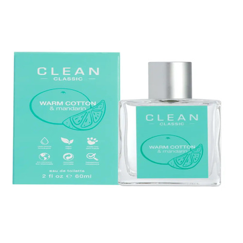 CLEAN WARM COTTON & MANDARIN 2 OZ EAU DE TOILETTE SPRAY