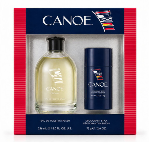 CANOE 2 PCS SET FOR MEN: 8 OZ EAU DE TOILETTE SPLASH + 2.6 DEODORANT STICK