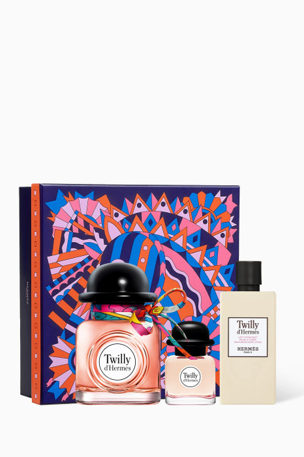 TWILLY D'HERMES 3 PCS SET FOR WOMEN: 2.87 EAU DE PARFUM SPRAY + 7.5 ML EAU DE PARFUM MINI + 2.7 BODY LOTION