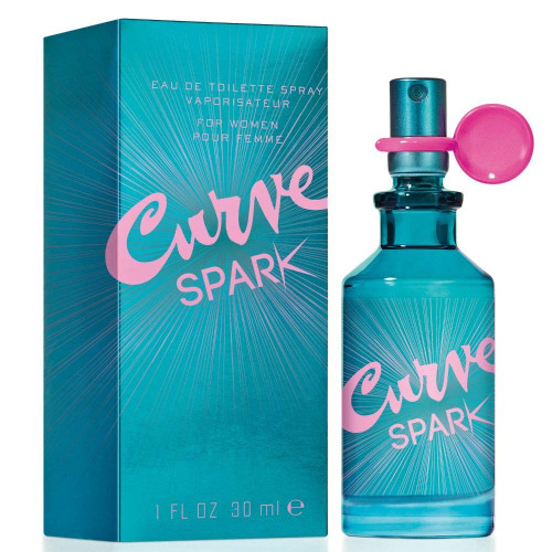 LIZ CLAIBORNE CURVE SPARK 1 OZ EAU DE TOILETTE SPRAY FOR WOMEN