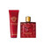 VERSACE EROS FLAME 2 PCS SET FOR MEN: 3.4 EAU DE PARFUM SPRAY + 3.4 PERFUMED SHOWER GEL (TRAVEL SET)