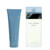 DOLCE & GABBANA LIGHT BLUE 2 PCS SET FOR WOMEN: 1.7 EAU DE TOILETTE SPRAY + 1.7 BODY LOTION (HARD BOX)