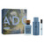 ADOLFO DOMINGUEZ AMBAR NEGRO 3 PCS SET FOR MEN: 4 OZ EAU DE TOILETTE SPRAY + 5 OZ DEODORANT SPRAY + 0.34 EAU DE TOILETTE SPRAY