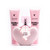 ARIANA GRANDE THANK U NEXT 3 PCS SET FOR WOMEN: 3.4 EAU DE PARFUM SPRAY + 3.4 BATH AND SHOWER GEL + 3.4 BODY SOUFFLE