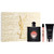 YSL BLACK OPIUM 3 PCS SET FOR WOMEN: 3 OZ EAU DE PARFUM SPRAY + 0.33 EAU DE PARFUM SPRAY + 1.6 BODY LOTION.