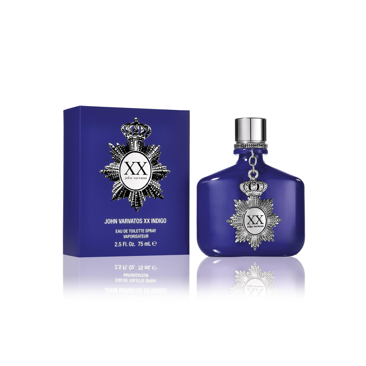 JOHN VARVATOS XX INDIGO 2.5 EAU DE TOILETTE SPRAY FOR MEN