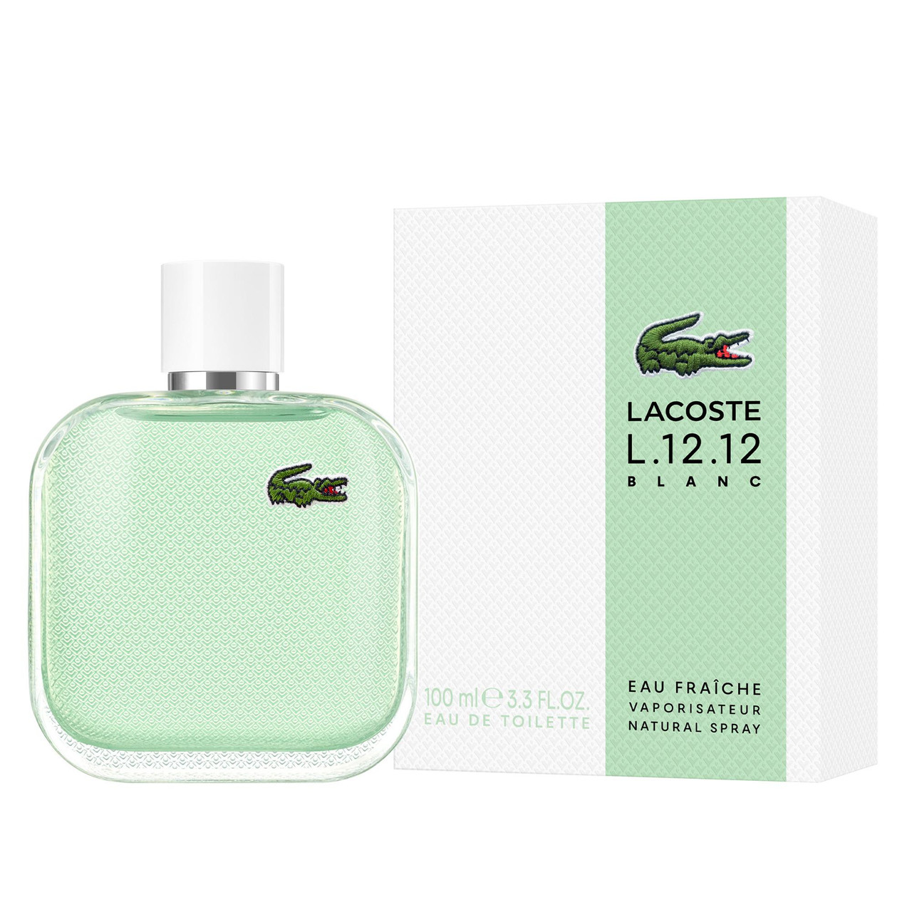 LACOSTE L.12.12 BLANC EAU FRAICHE 3.3 EAU DE TOILETTE SPRAY FOR MEN