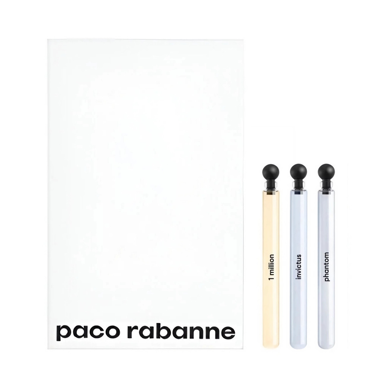 PACO RABANNE 3 * 4 ML EAU DE TOILETTE MINI SET FOR MEN: 1 MILLION + INVICTUS + PHANTOM