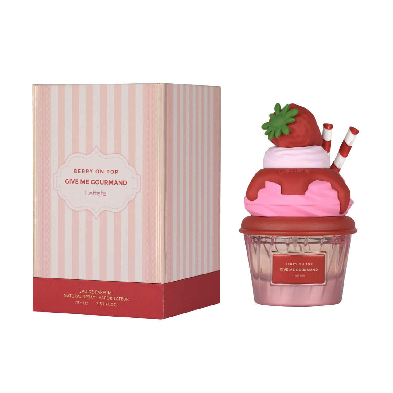 LATTAFA GIVE ME GOURMAND BERRY ON TOP 2.53 EAU DE PARFUM SPRAY